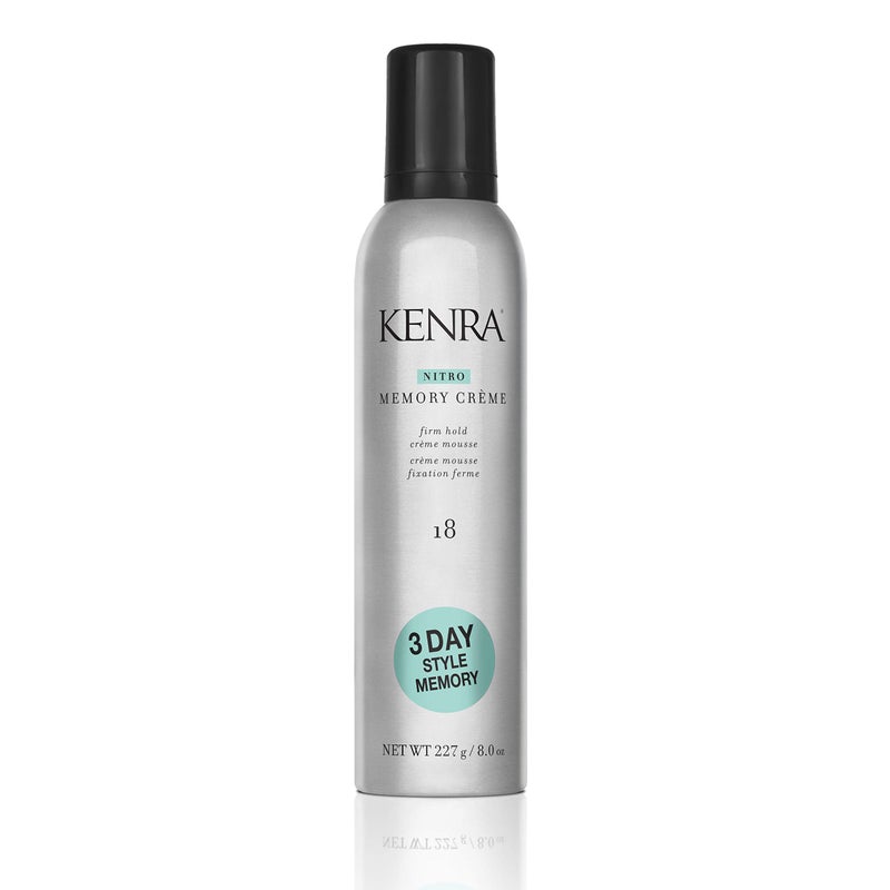 Kenra Professional Nitro Memory CrÃ¨me 18 | Firm Hold CrÃ¨me Mousse | All Hair Types | 8 Oz - Image 1